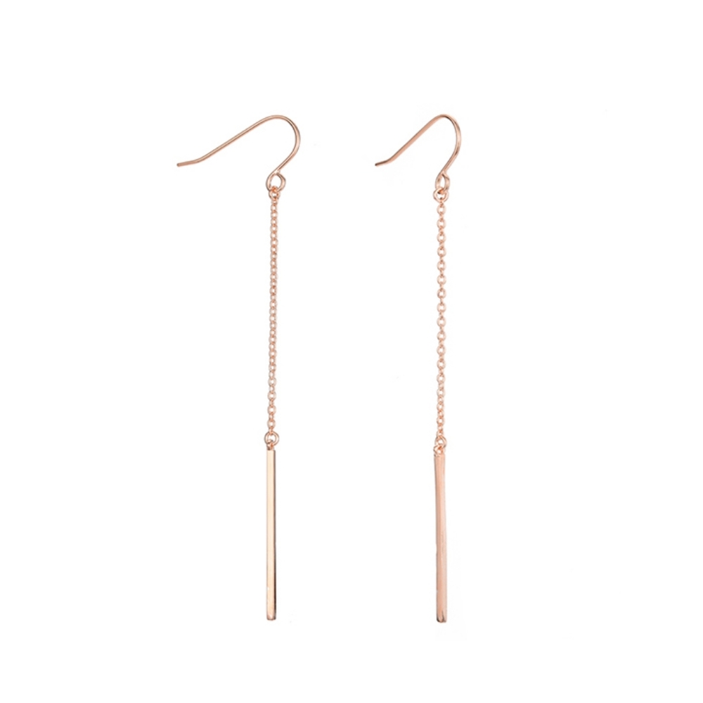 Trendy Long Dangle Earrings - Picture 5 of 7